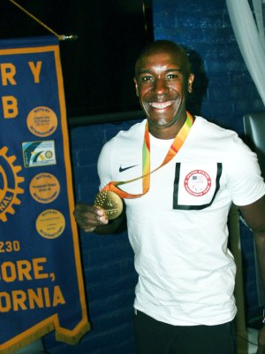 Lemoore High Foundation to induct new members at annual Hall of Fame event Oct. 20 Jerome Avery, pictured here at a Lemoore Rotary Club meeting, will be one of five individuals, athletes a tennis team and three wrestlers inducted into the LHS Hall of Fame.